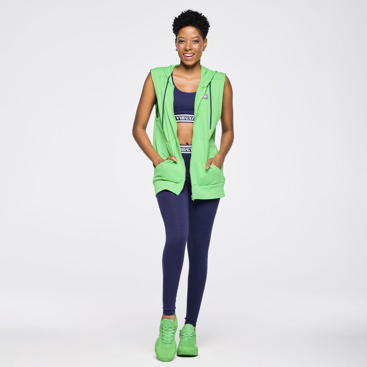 Zumba Out Loud Men's Sleeveless Zip Up Hoodie