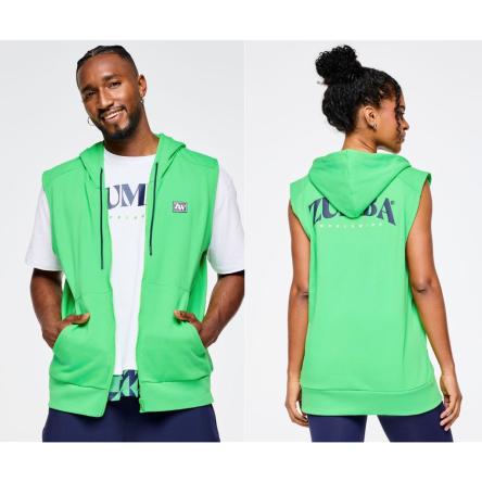 Zumba Out Loud Men's Sleeveless Zip Up Hoodie