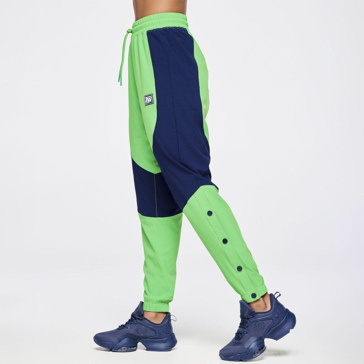 Zumba Out Loud Woven Track Pants With Side Snaps