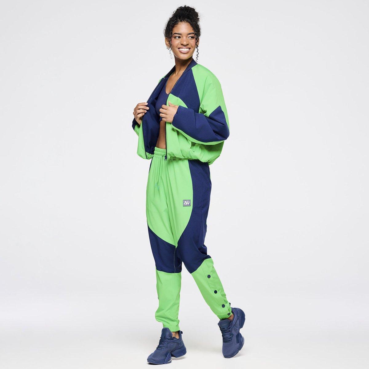 Zumba Out Loud Woven Track Pants With Side Snaps