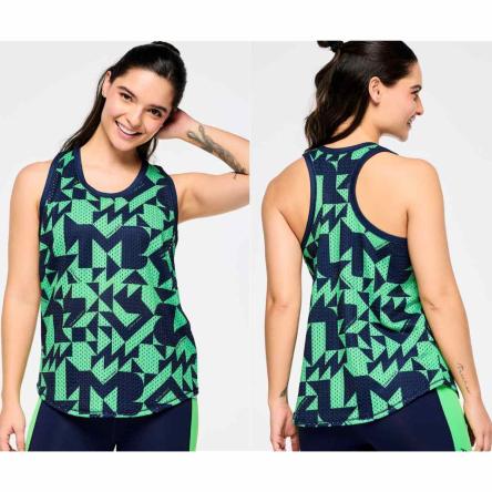 Zumba Out Loud Basketball Tank With Curved Hem