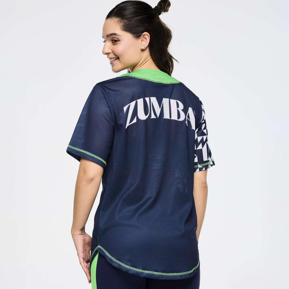 Zumba Out Loud Baseball Button Up Jersey
