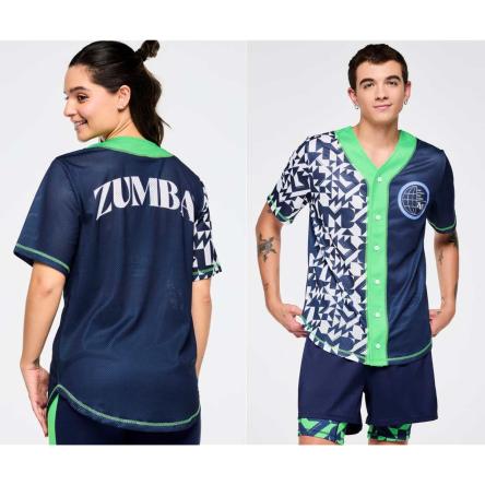 Zumba Out Loud Baseball Button Up Jersey
