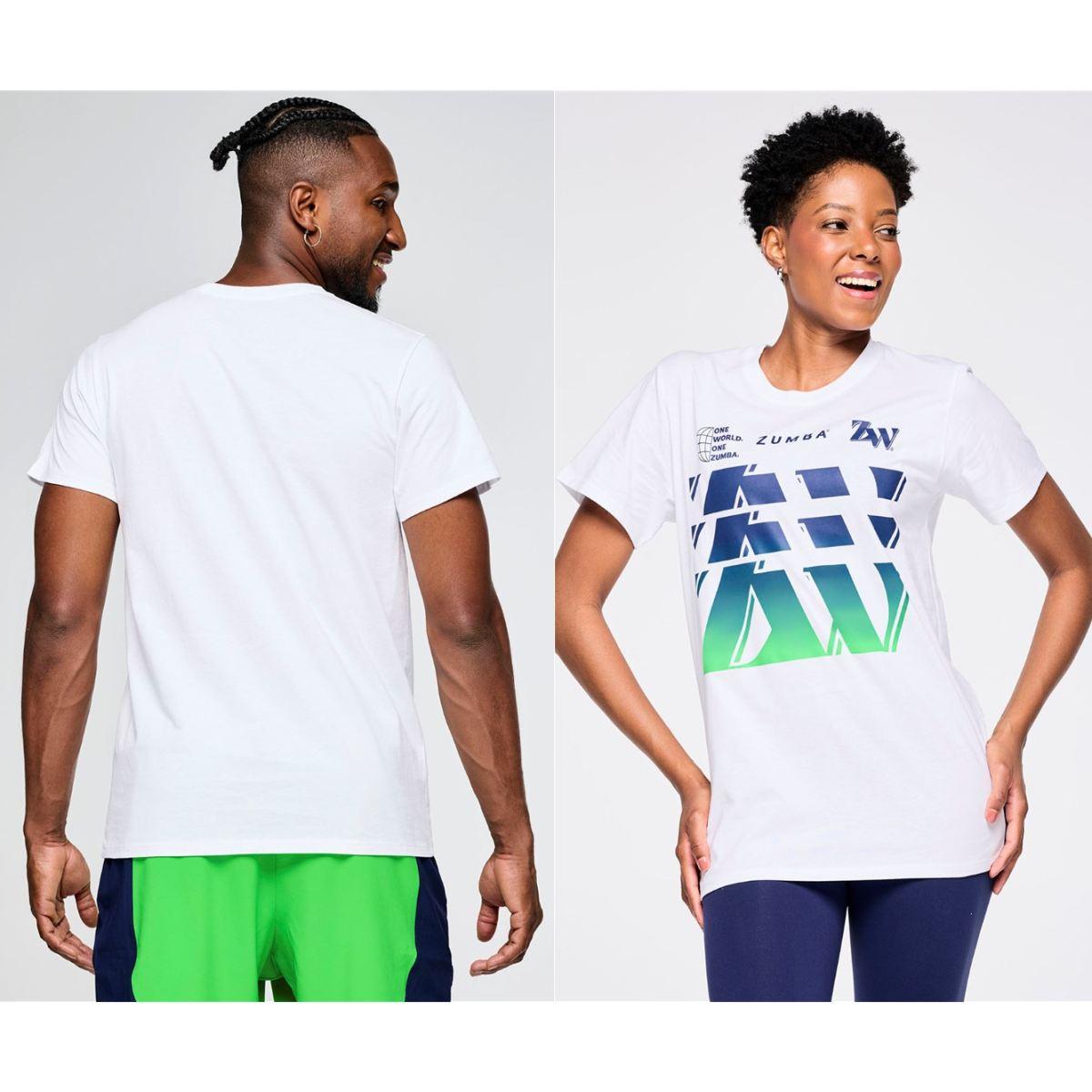 Zumba Out Loud Crew Neck Tee - White