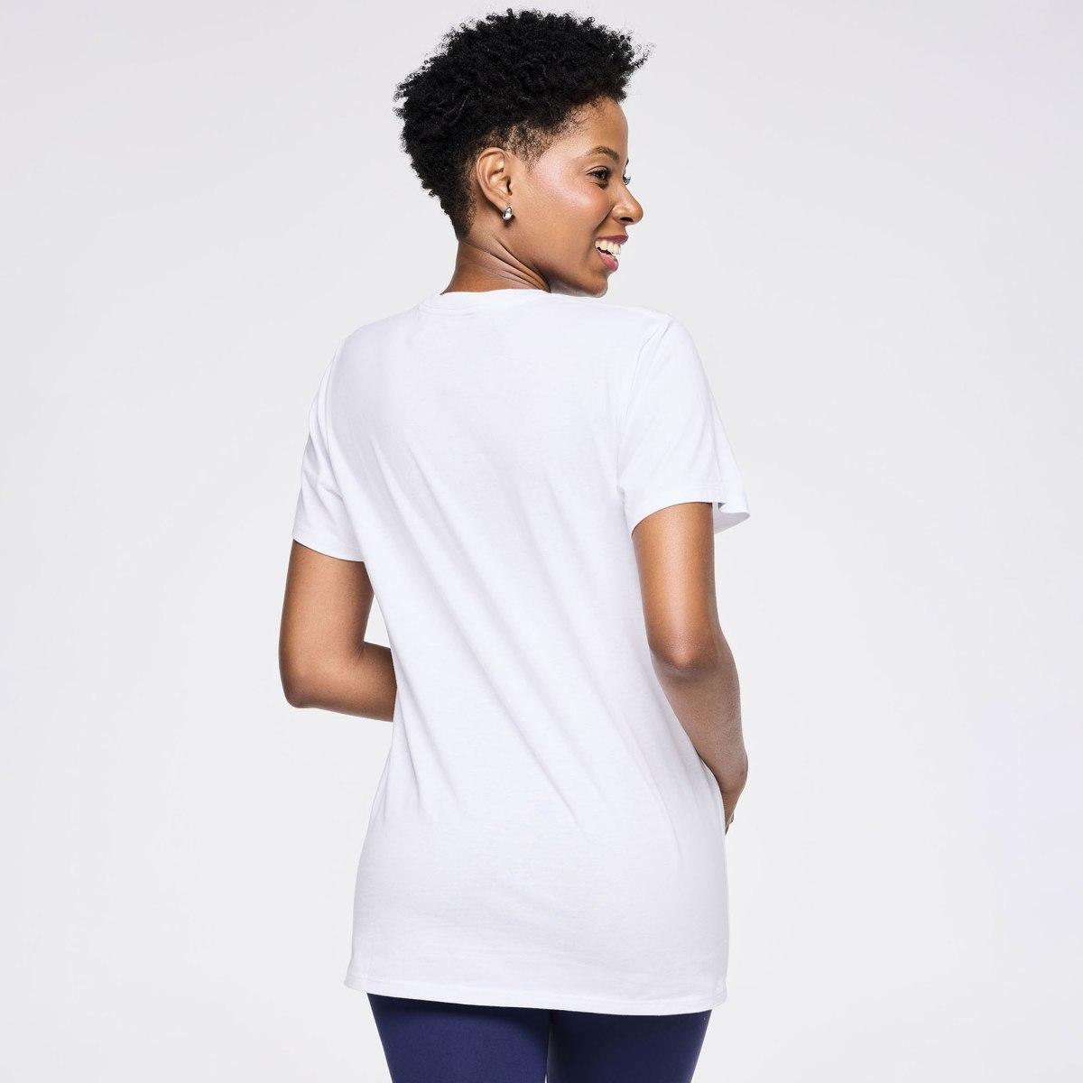 Zumba Out Loud Crew Neck Tee - White