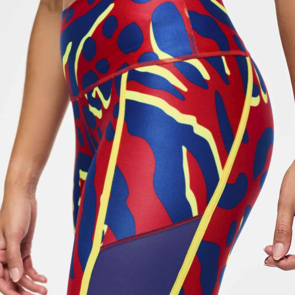 Victory High Waisted Ankle Leggings With Side Inserts