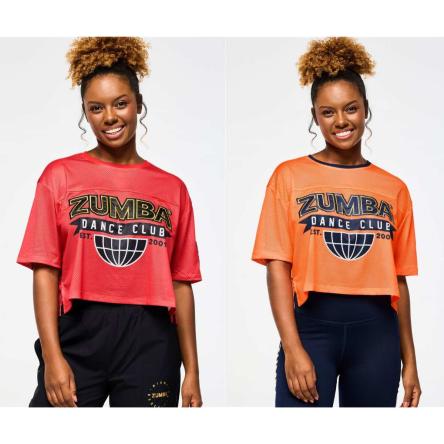 Victory Mesh Boxy Crop Top