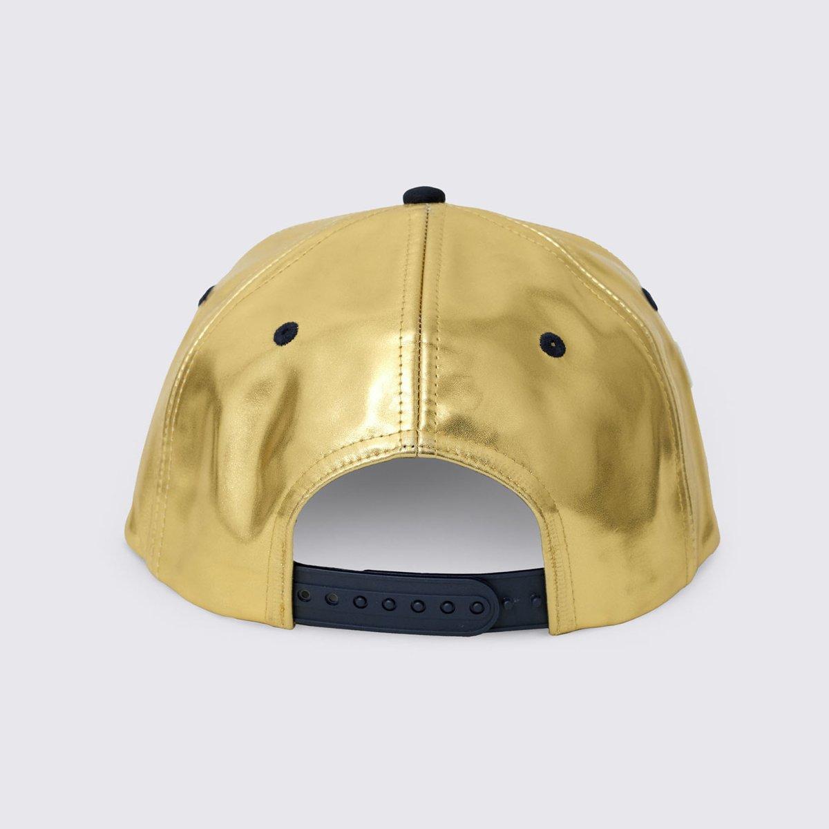 Victory Flat Bill Snapback Hat - Gold