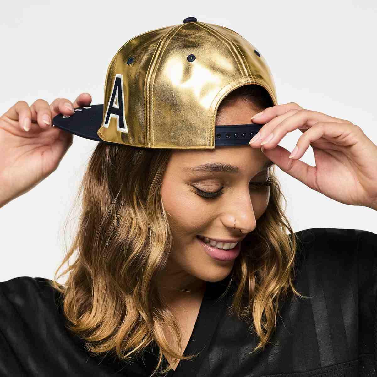 Victory Flat Bill Snapback Hat - Gold