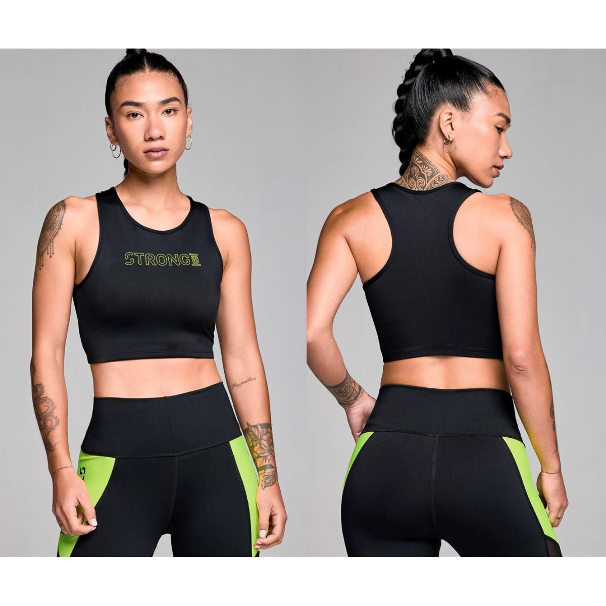 STRONG iD High Neck Lined Crop Tank