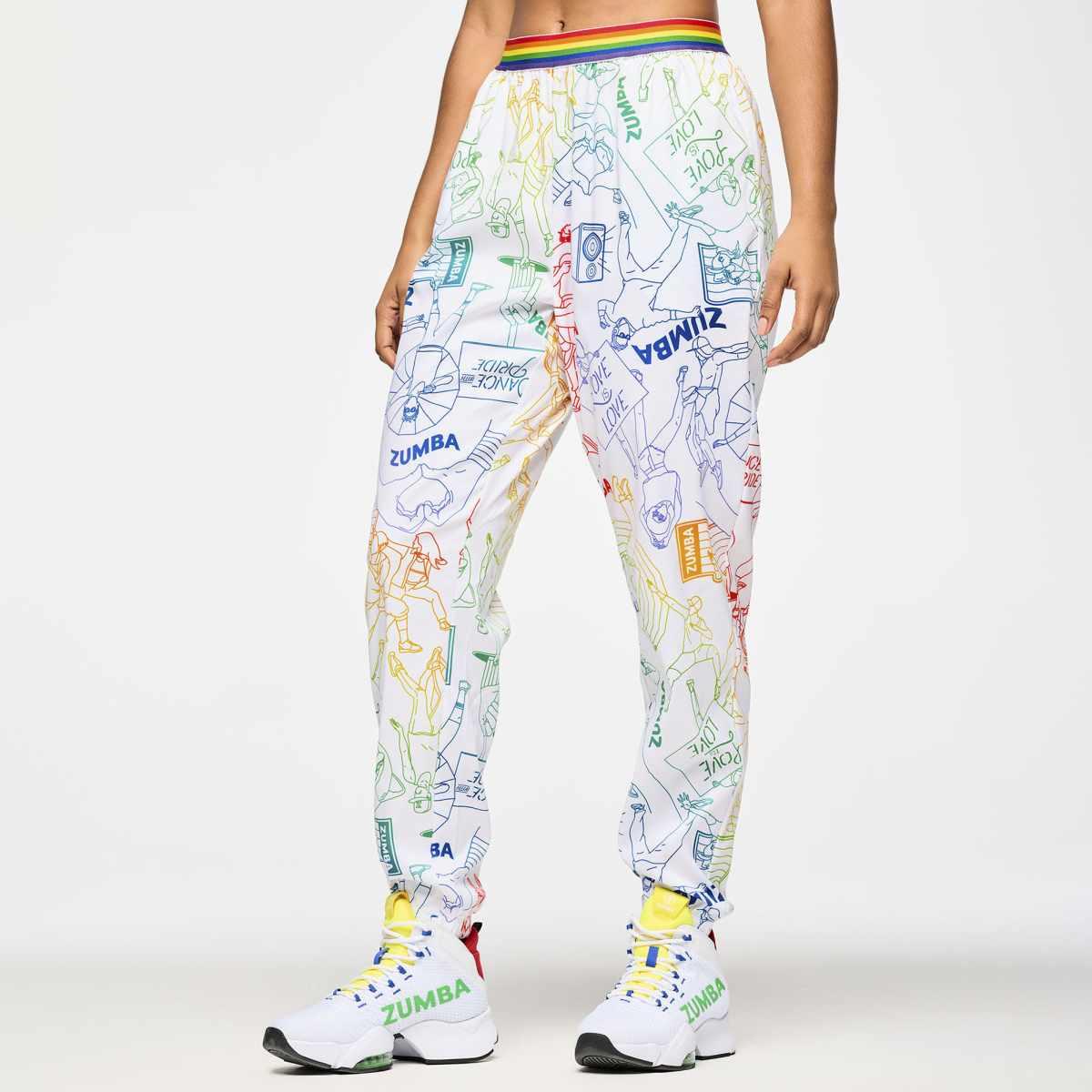 Zumba Elastic Waistband Slouch Woven Pants