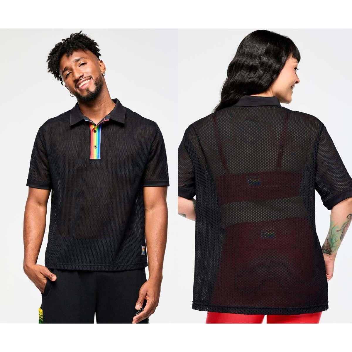 Zumba Oversized Mesh Polo