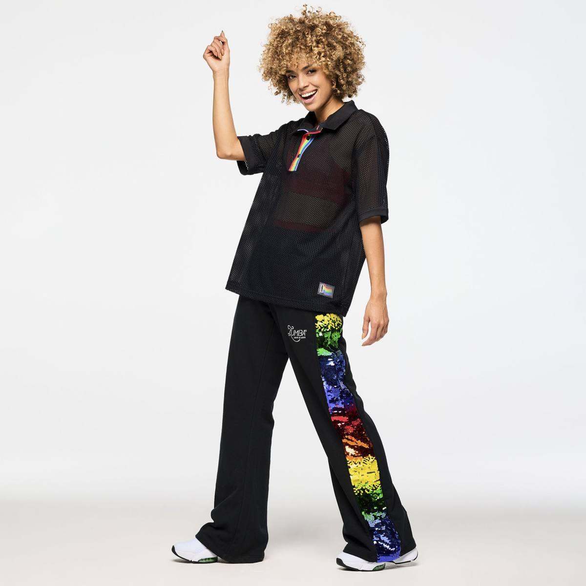 Zumba Oversized Mesh Polo