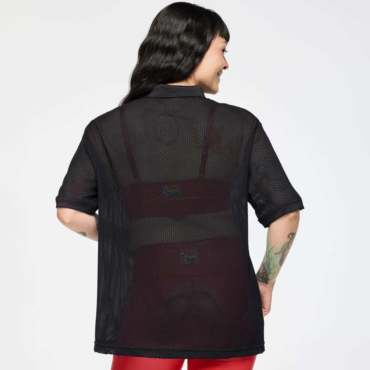 Zumba Oversized Mesh Polo