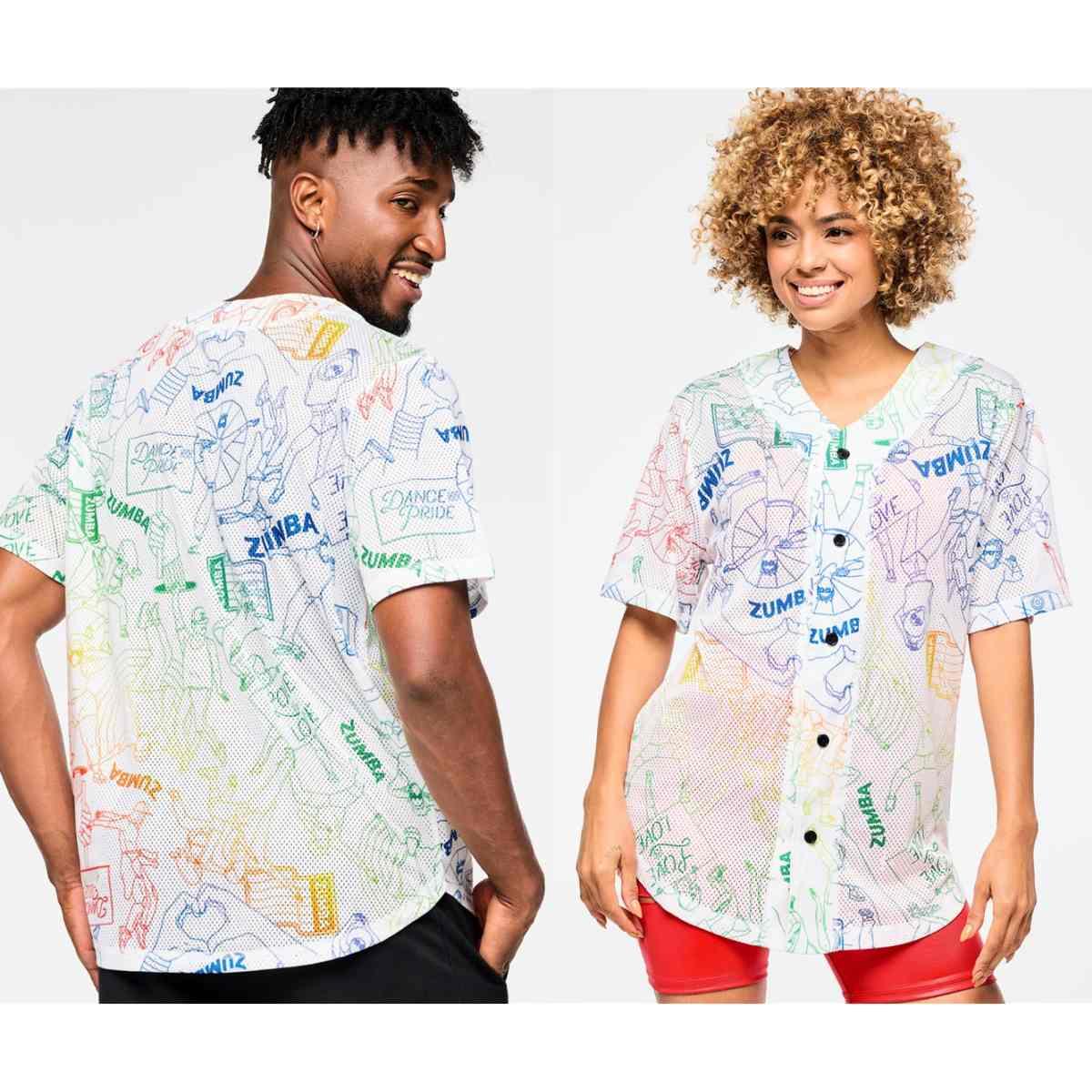 Zumba Baseball Button Up Jersey
