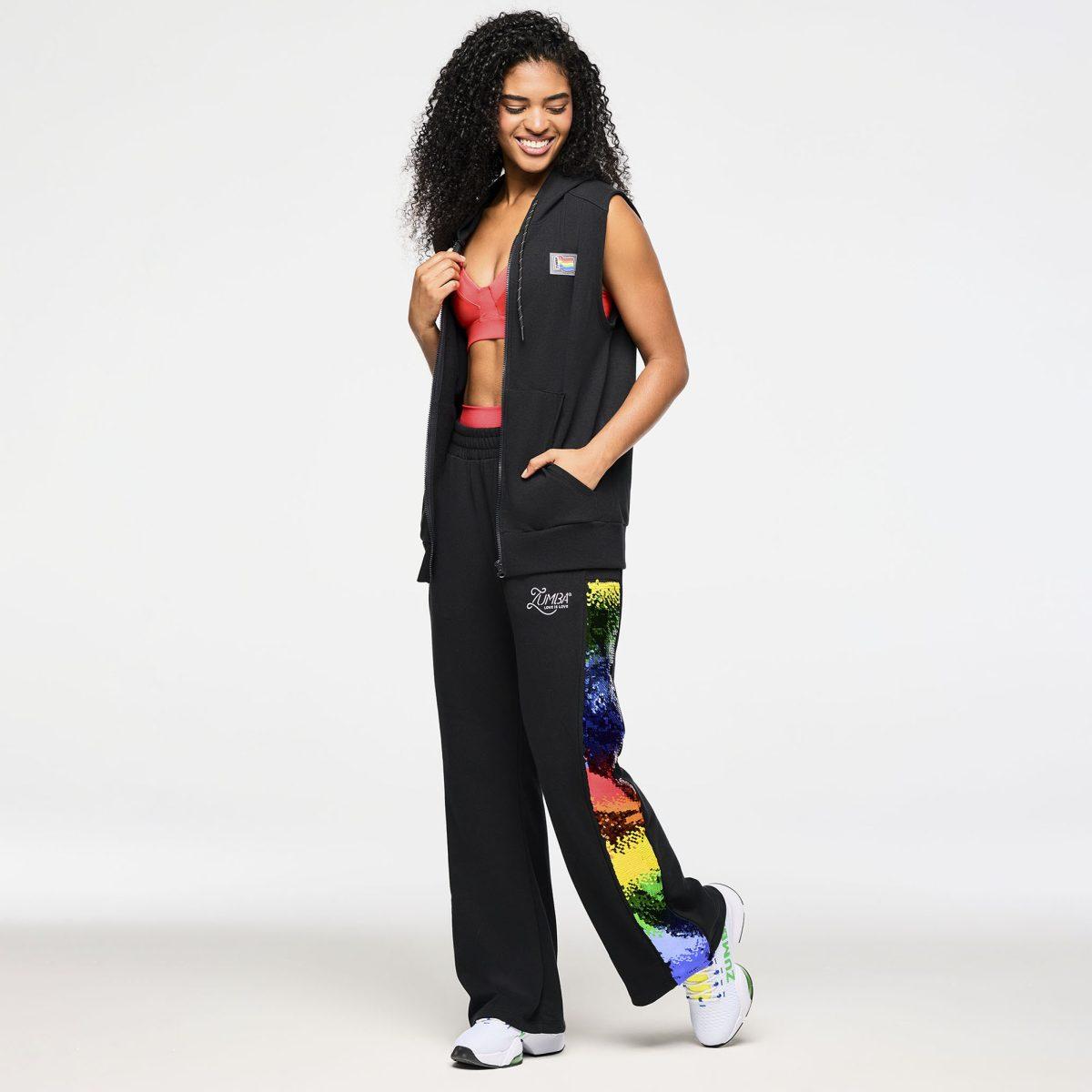 Zumba Men's Sleeveless Zip Up Hoodie