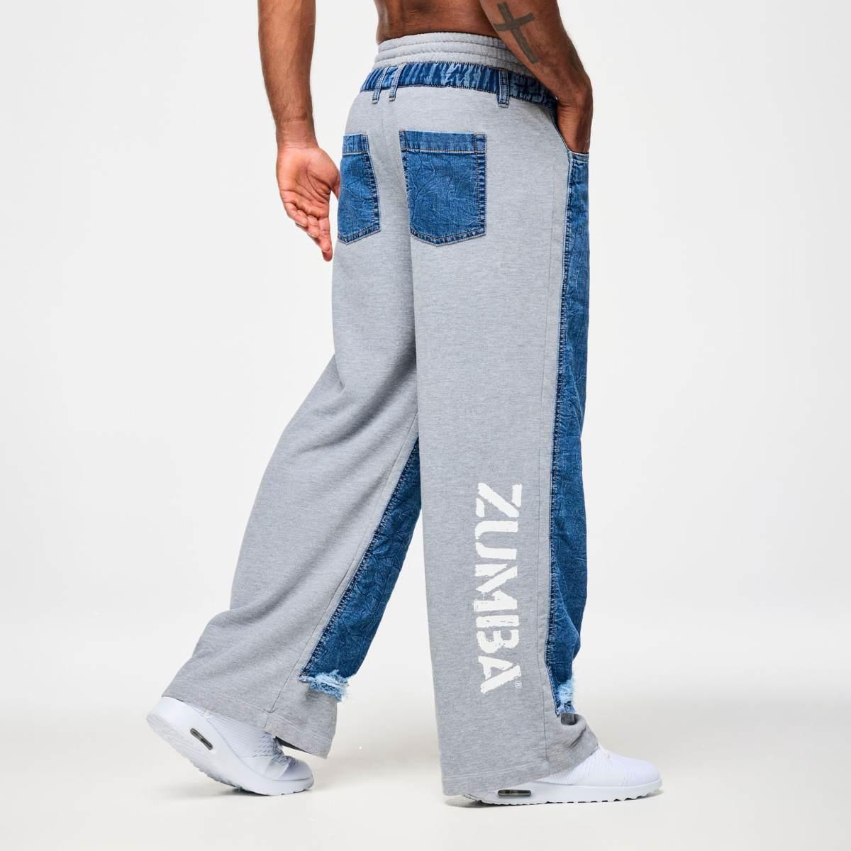 Blue Jean Denim Sweatpants