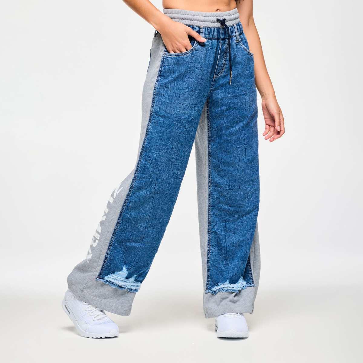 Blue Jean Denim Sweatpants