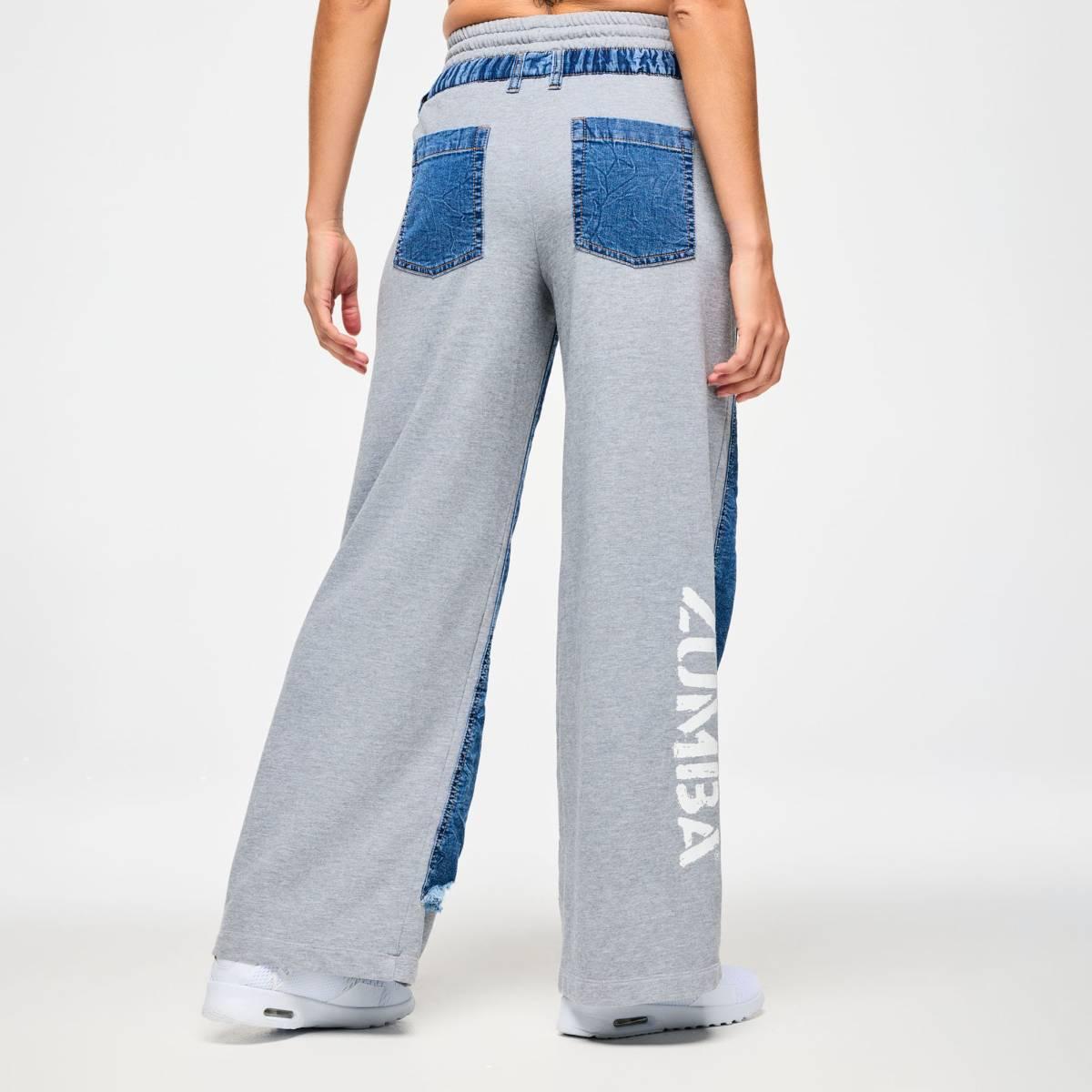 Blue Jean Denim Sweatpants