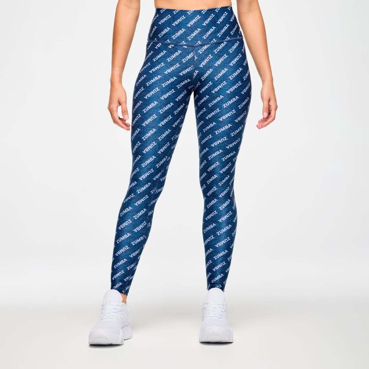 Blue Jean High Waisted Ankle Leggings
