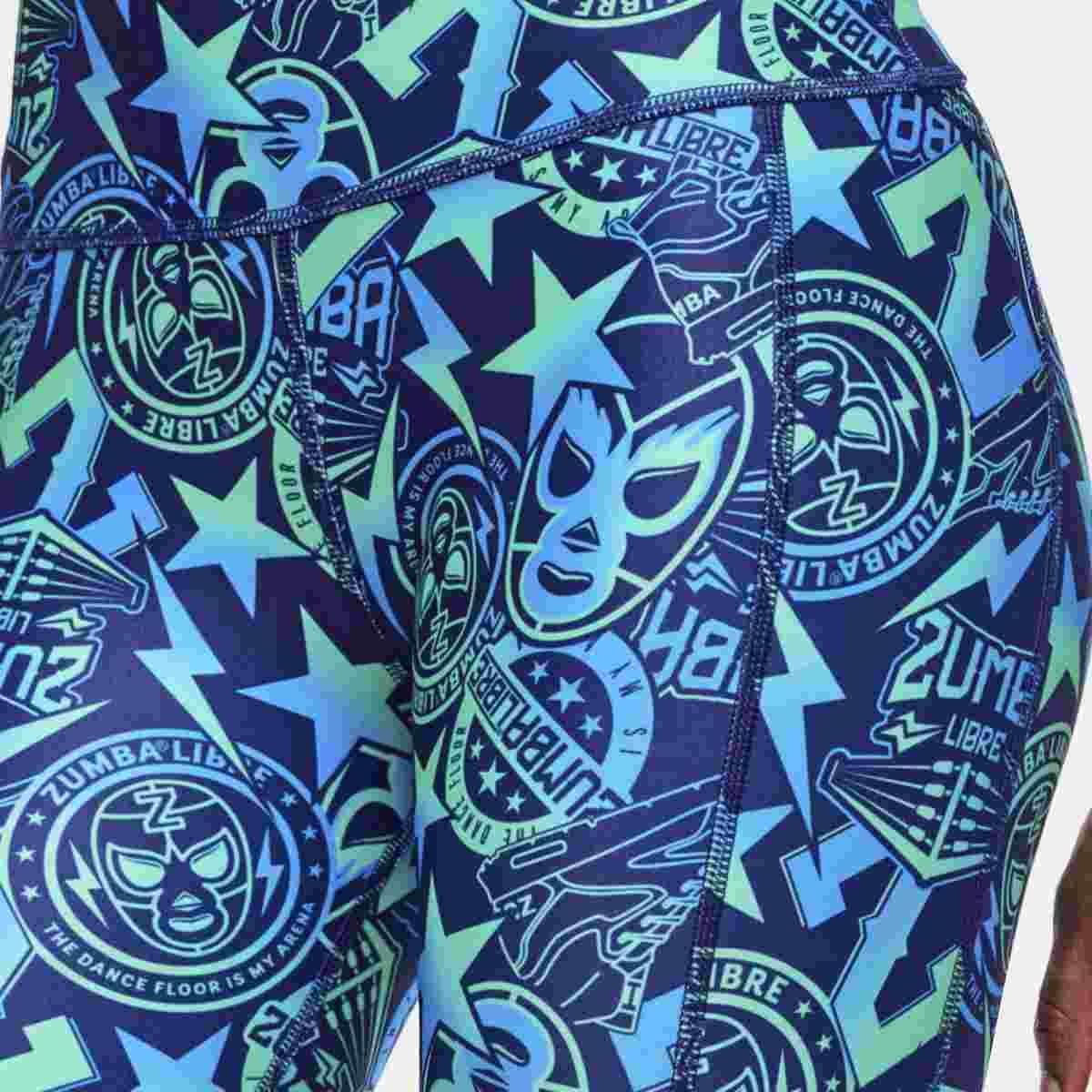 Zumba Libre High Waisted Ankle Legging With Mesh Inserts