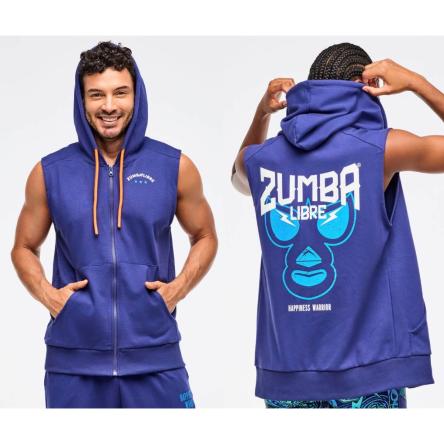 Zumba Libre Men's Sleeveless Zip-Up Hoodie