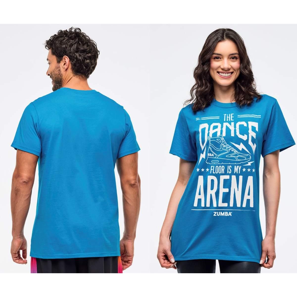 Zumba Libre Crew Neck Tee - Peek-A-Blue