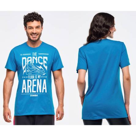 Zumba Libre Crew Neck Tee - Peek-A-Blue