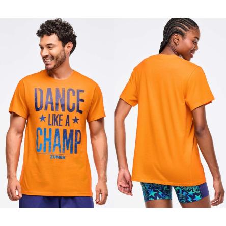 Zumba Libre Crew Neck Tee - Orange Punch
