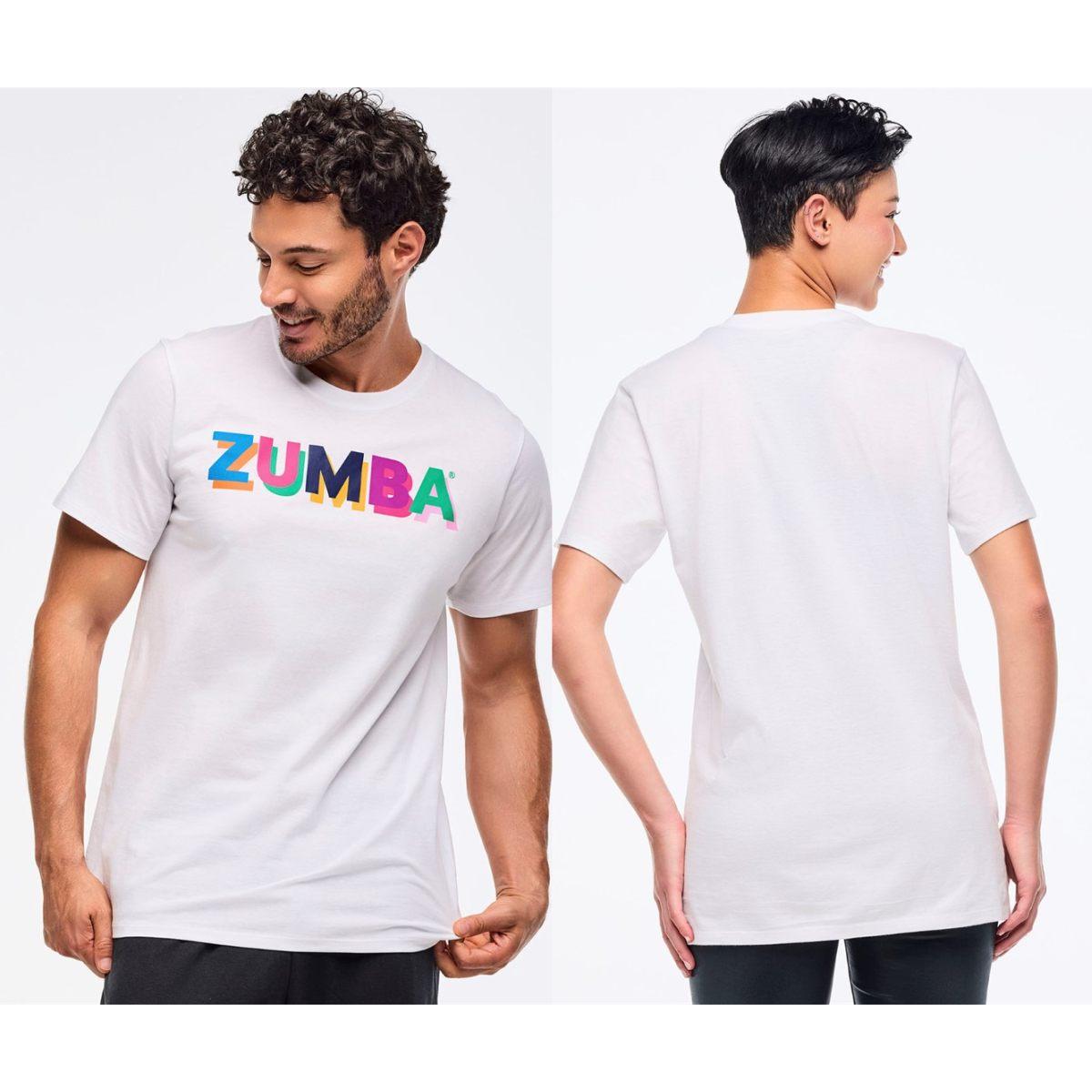Zumba Multicolor Crew Neck Tee