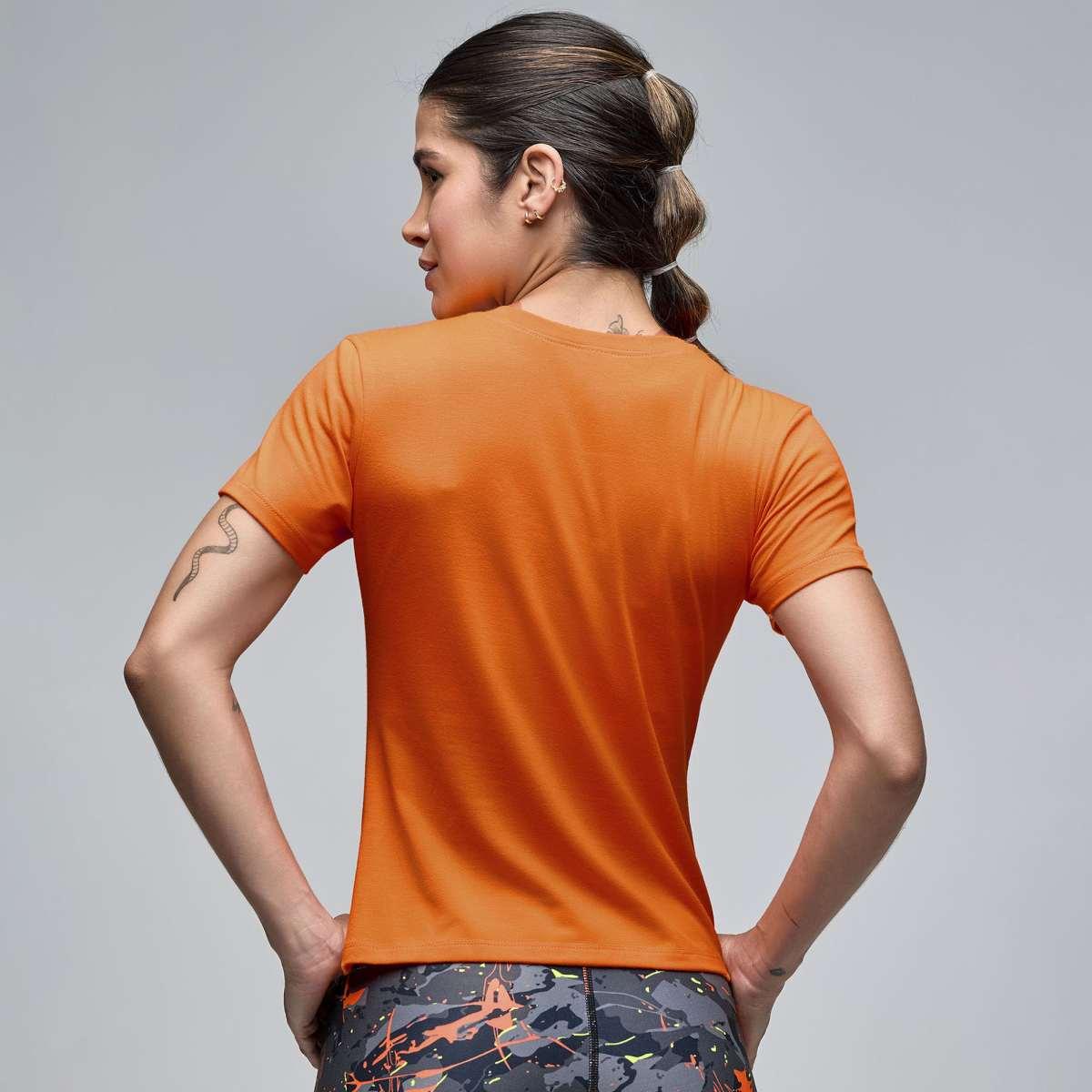 STRONG iD Fitted Short Sleeve Top - Orange