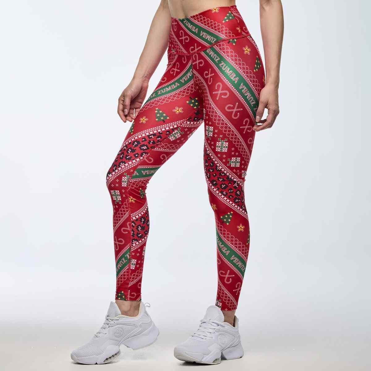 Zumba Holiday High Waisted Ankle Leggings