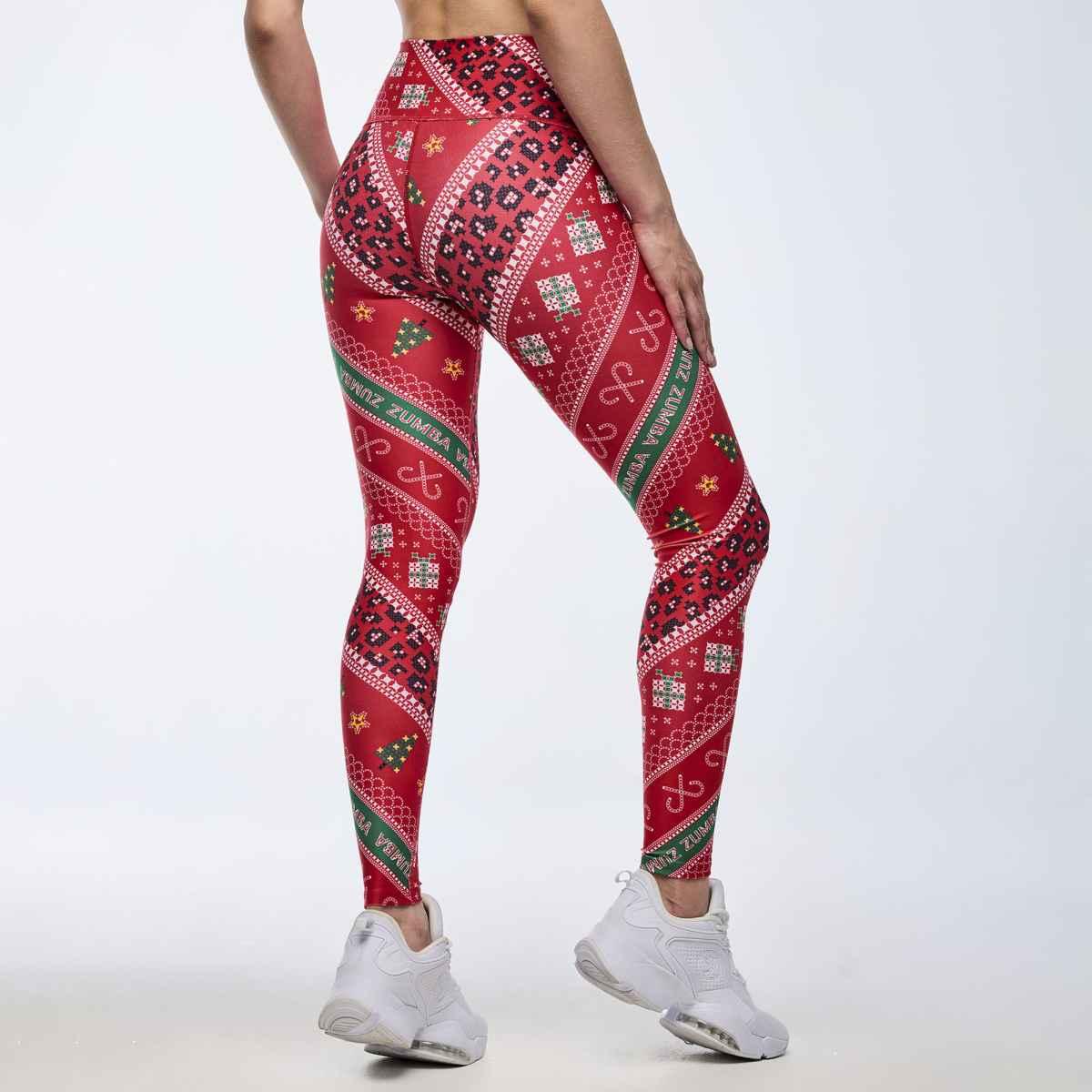 Zumba Holiday High Waisted Ankle Leggings