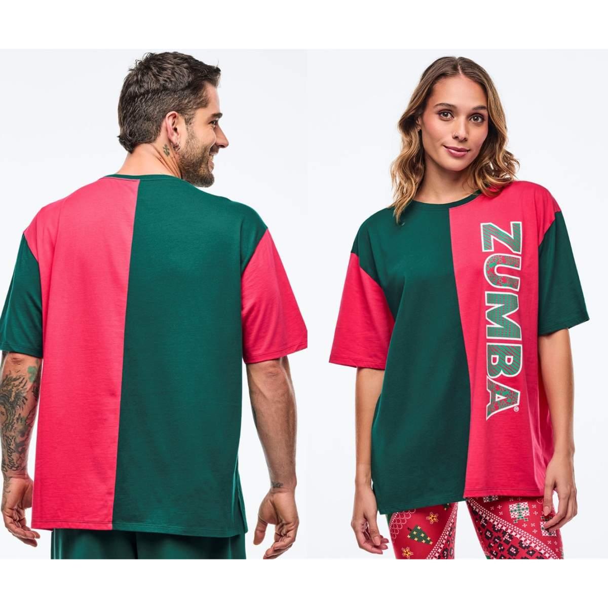 Zumba Holiday Men's Oversized Crew Neck Tee