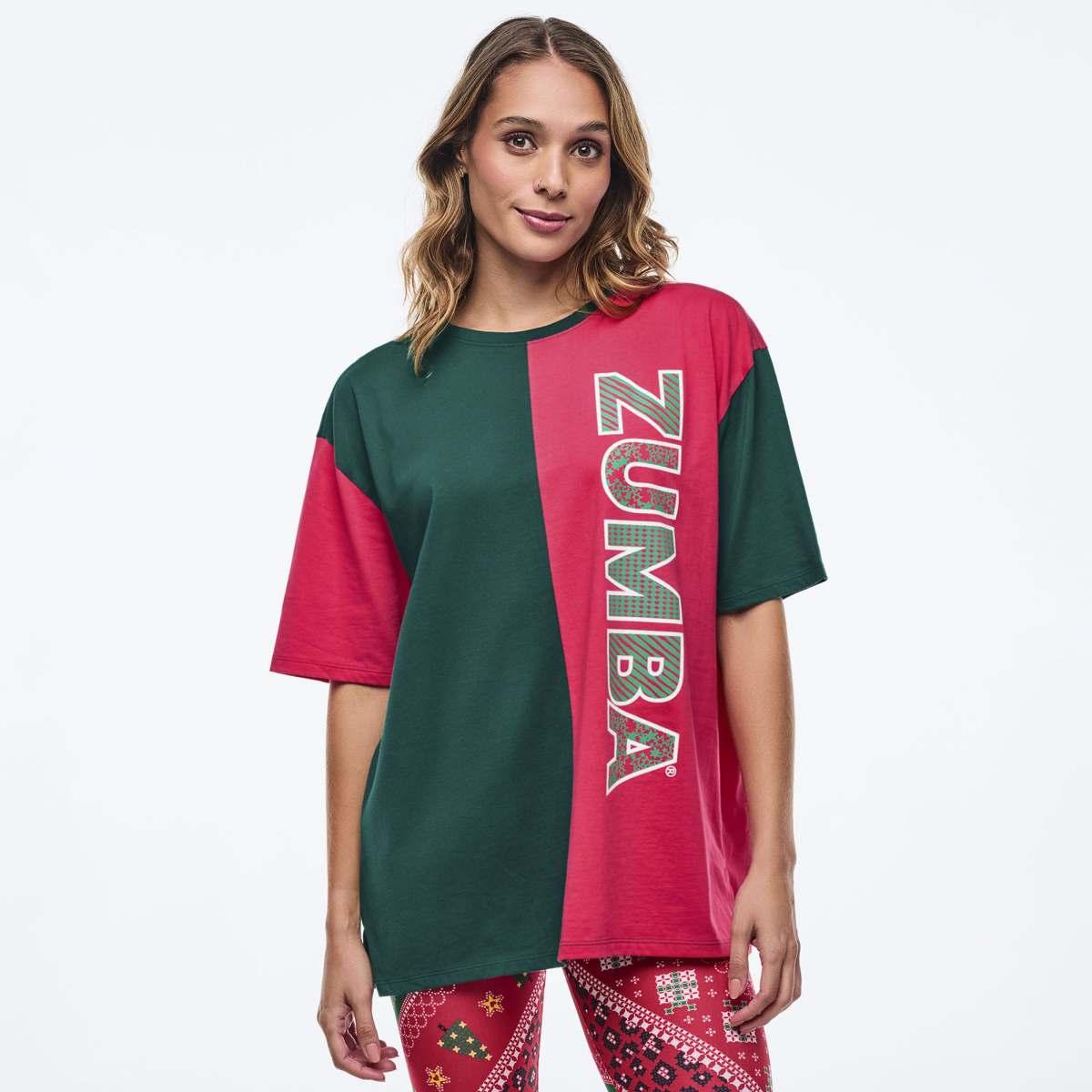 Zumba Holiday Men's Oversized Crew Neck Tee