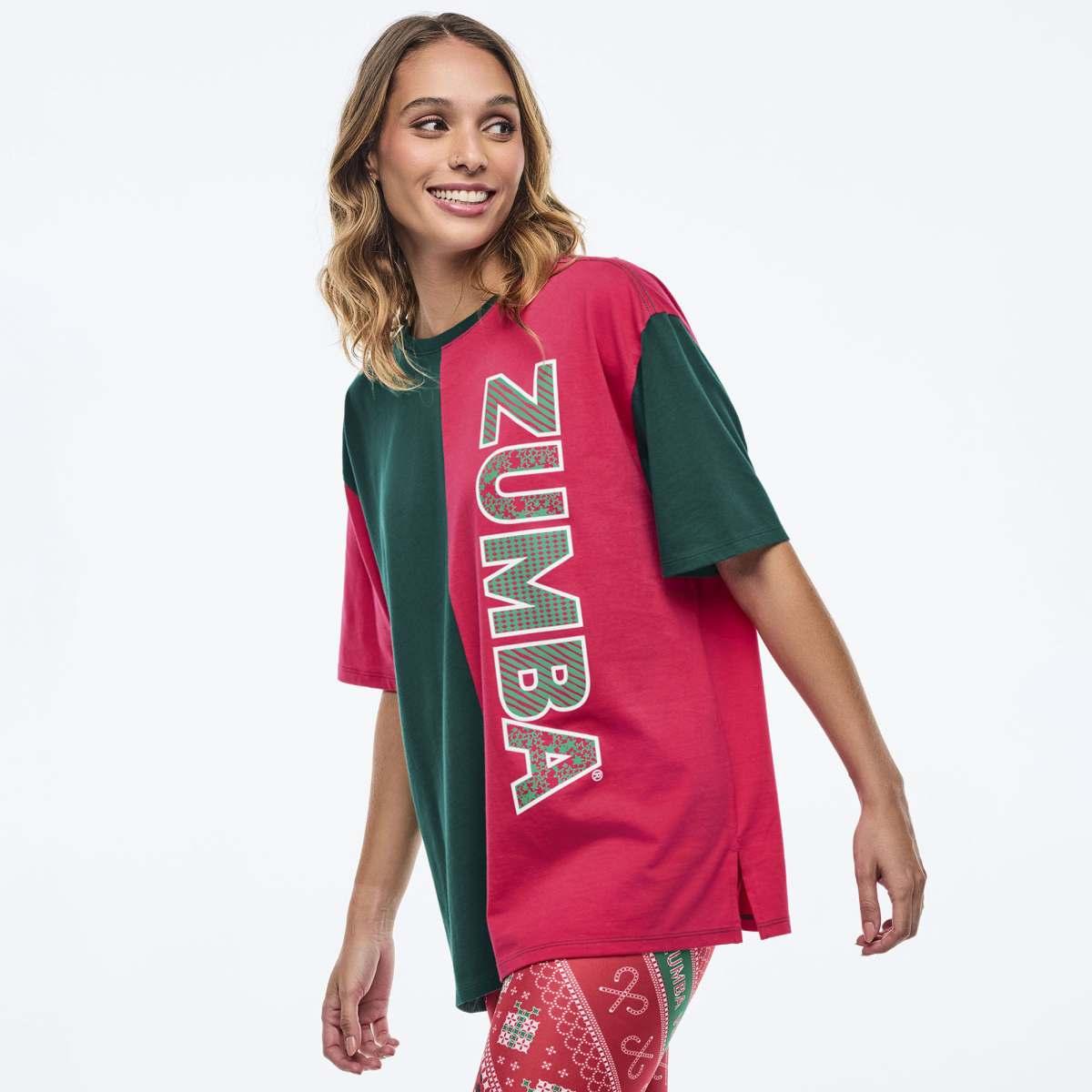 Zumba Holiday Men's Oversized Crew Neck Tee