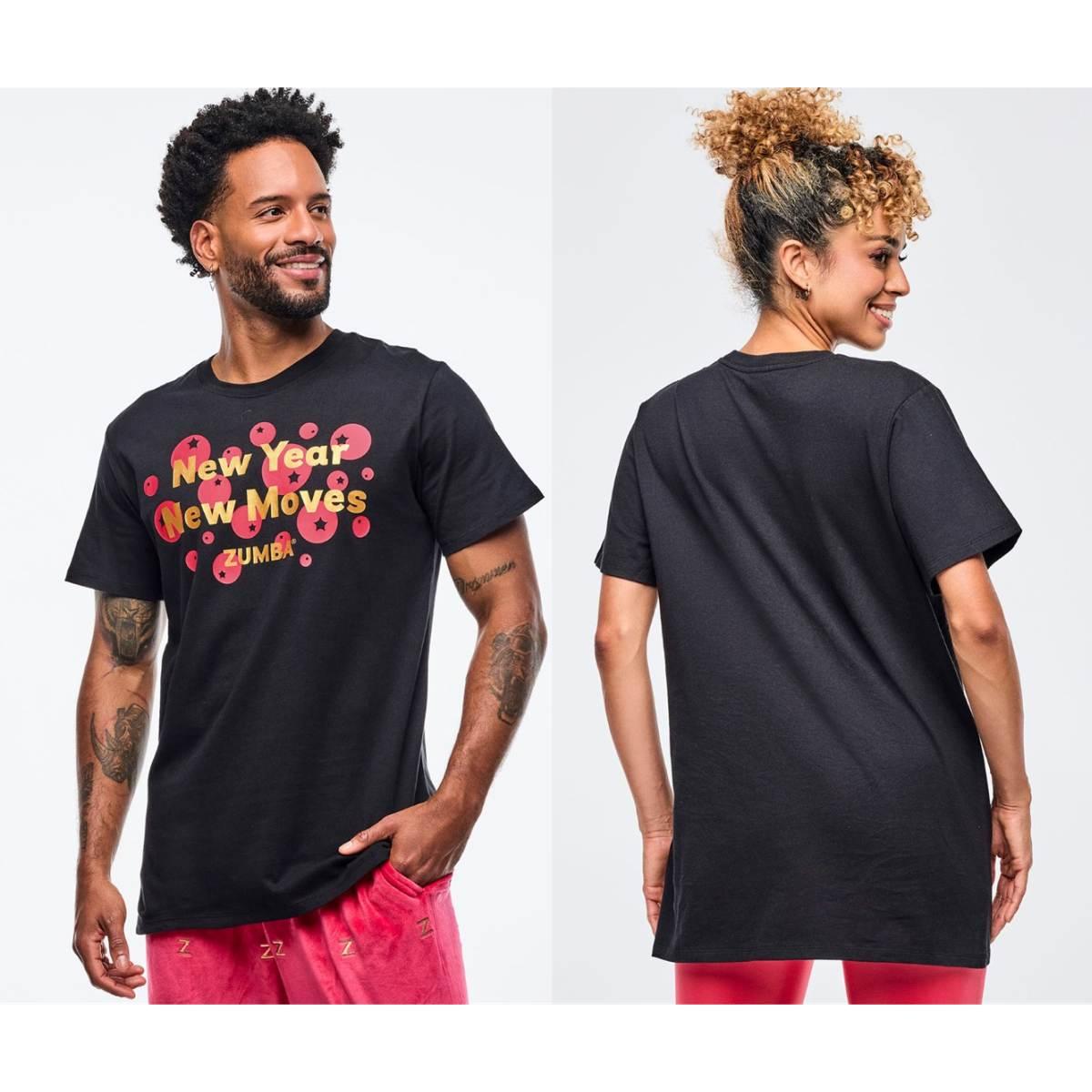 Zumba Holiday Unisex Crew Neck Tee - Black
