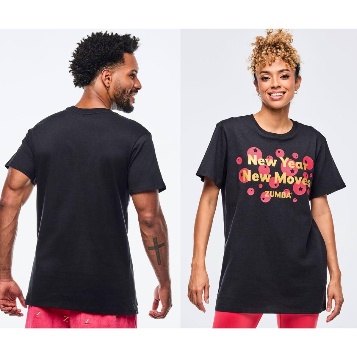 Zumba Holiday Unisex Crew Neck Tee - Black