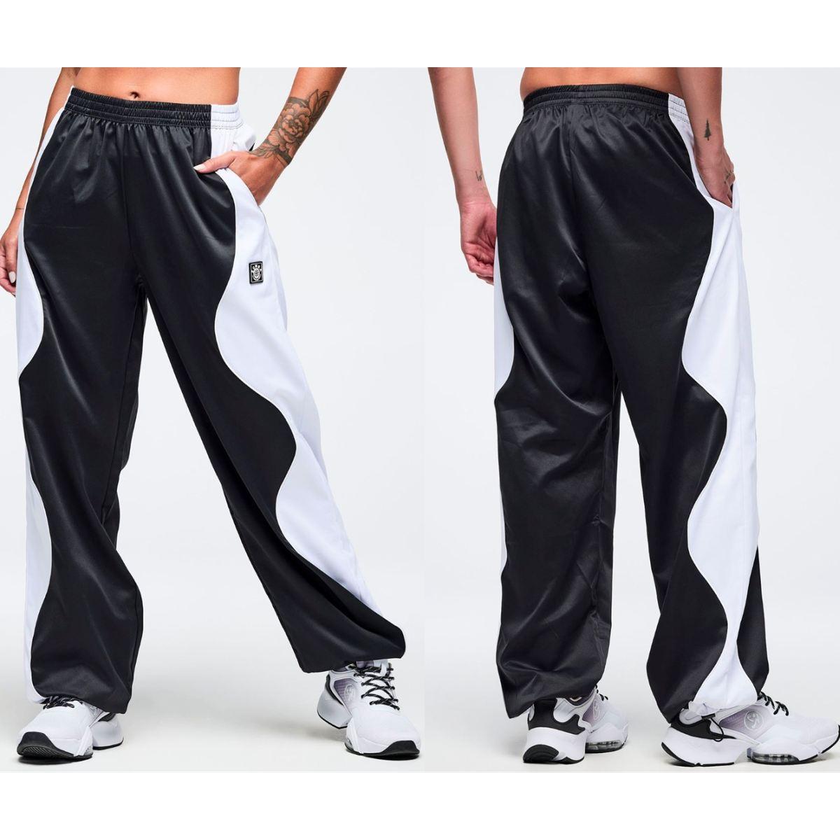 Zumba Basic Wavy Track Pants - Bold Black