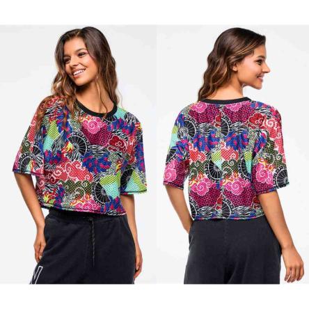 Eastern Flavor Boxy Dolman Crop Top