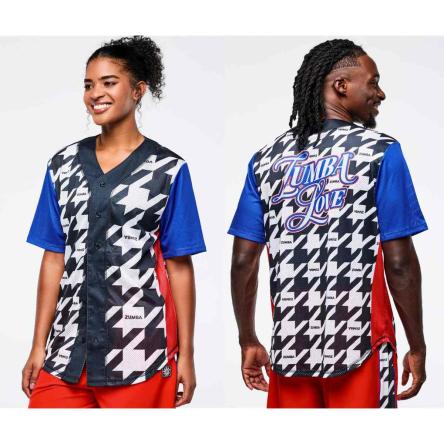 Zumba Amour Baseball Button-Up Jersey