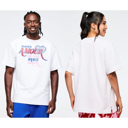 Zumba Amour Oversized Crew Neck Top
