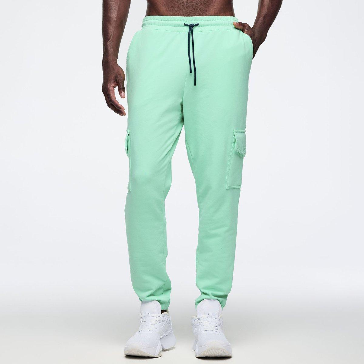 Latin Movement High Waisted Knit Cargo Pants
