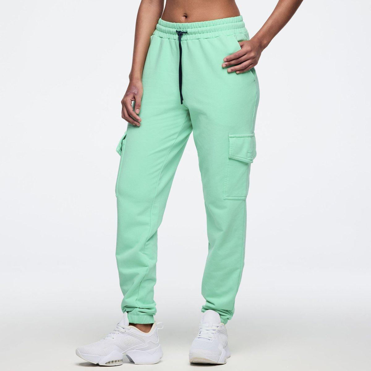 Latin Movement High Waisted Knit Cargo Pants