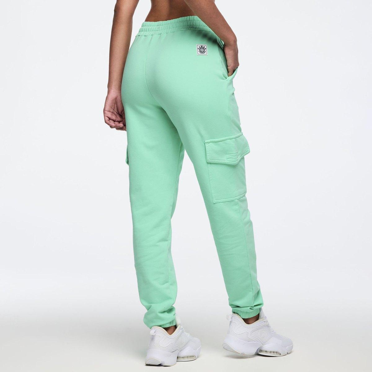 Latin Movement High Waisted Knit Cargo Pants