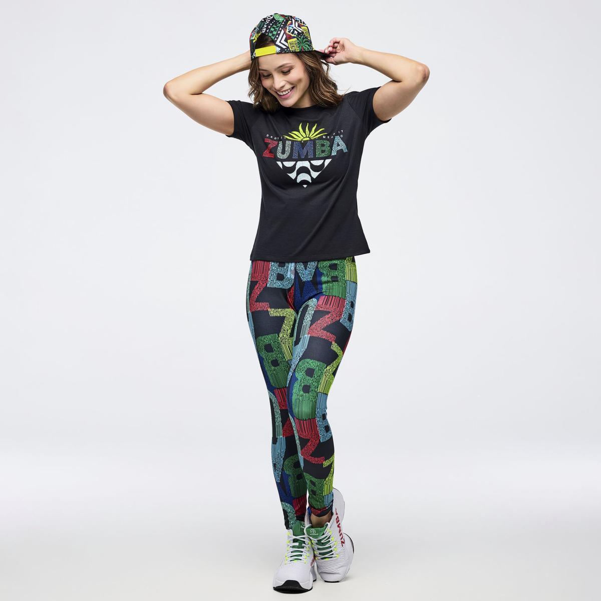 Latin Movement Fitted Short Sleeve Top