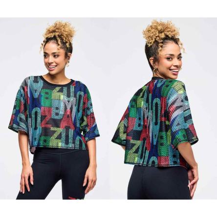 Latin Movement Boxy Dolman Crop Top