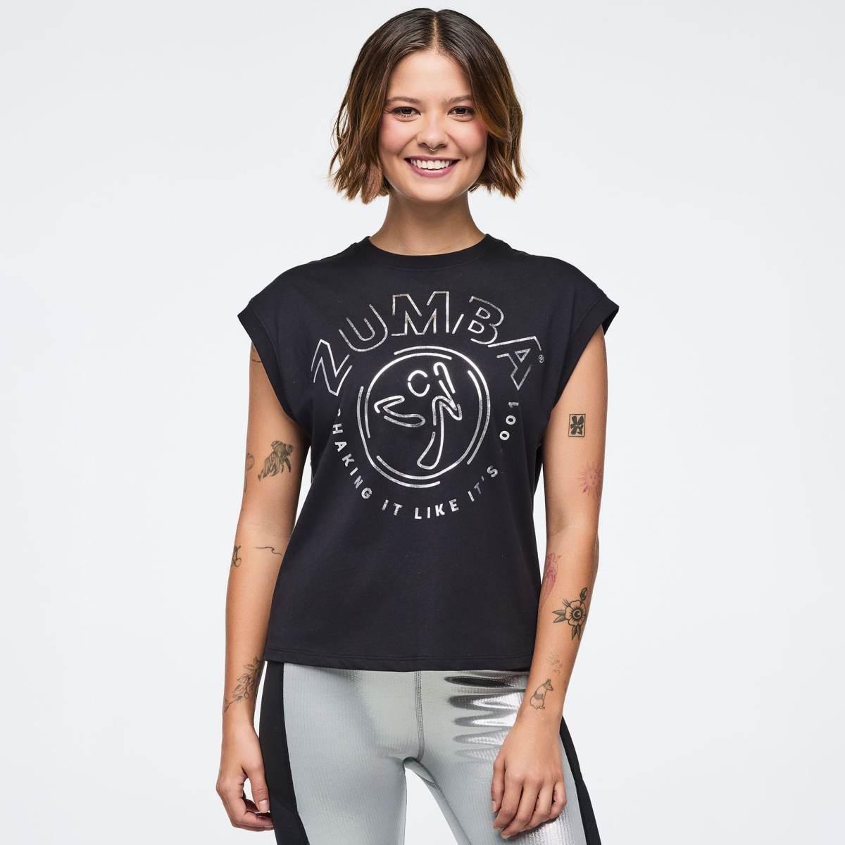 Zumba 25 Extended Shoulder Loose Tank