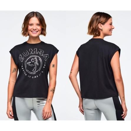 Zumba 25 Extended Shoulder Loose Tank