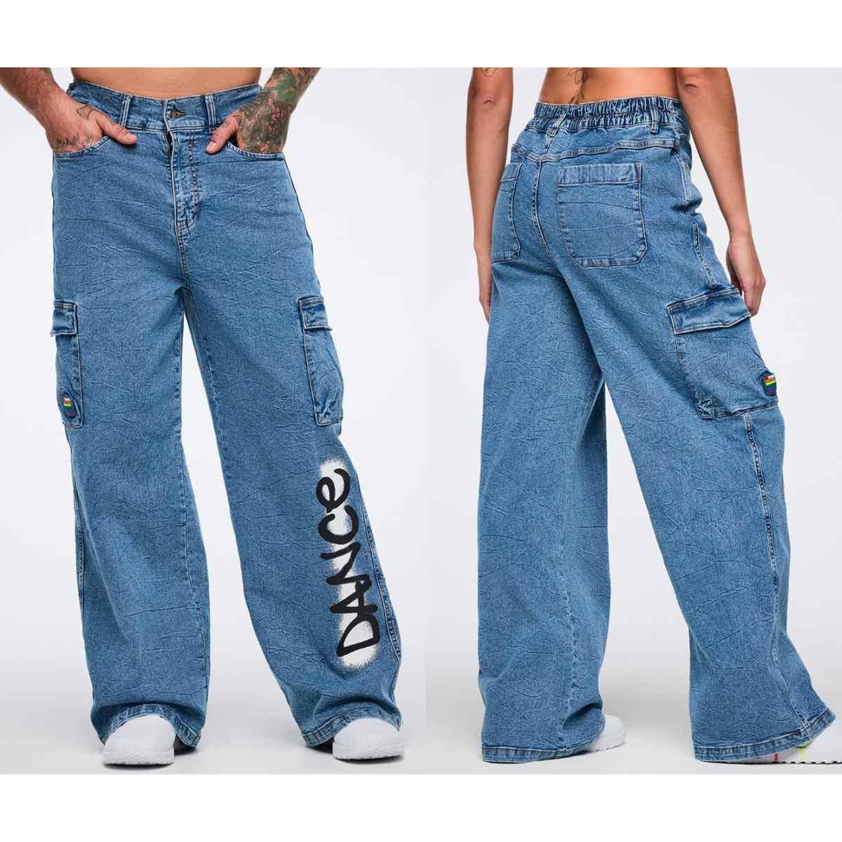 Pride Baggy Denim Cargo Pants